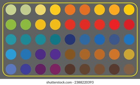 Vibrant RGB spectrum with warm and cool tones in a flat design