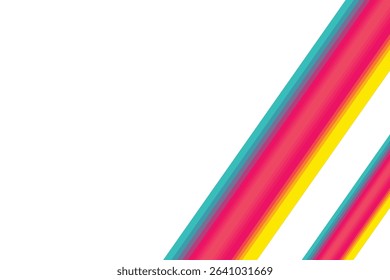 A vibrant ribbon curl with gradient pink, yellow, and teal tones set on a white background. This abstract background is ideal for modern design, tech visuals, and creative branding materials.