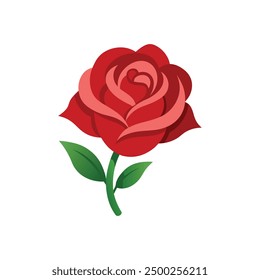 Vibrant rose vector illustration in stunning colors, perfect for digital and print designs.