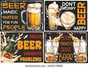 A vibrant scene showcasing the joy of sharing beer among friends. Lively toasts and fun conversations create a cheerful atmosphere as everyone enjoys their drinks.