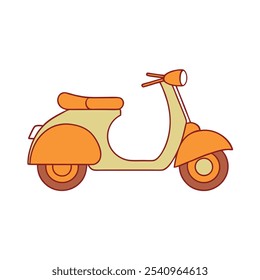 A vibrant scooter vector design perfect for fun and playful graphic projects.


