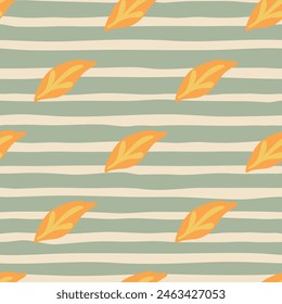 Vibrant, seamless botanical illustration with a fresh leaves, organic feel for spring and summer backgrounds, fabrics, and wrapping papers.