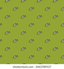 Vibrant, seamless botanical illustration with a fresh leaves, organic feel for spring and summer backgrounds, fabrics, and wrapping papers.