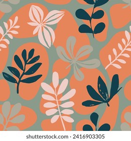 Vibrante Impresión Textil Creativa Sin Precedentes. Elemento Tropical Continuo Amarillo Y Contemporáneo, Papel De Pantalla Sin Marea. Decoración Repetitiva Vivienda De Fondo Vintage. 