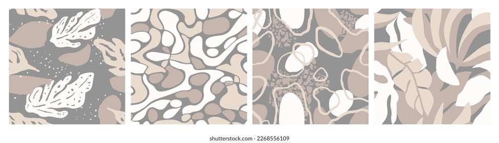 Vibrant Seamless Decoration Simple Illustration Texture. Green Endless Nature Artistic Watercolor, Seamless Print. Purple Repetitive Contemporary Bloom Decor Art. 