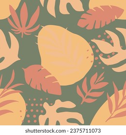 Vibrant Seamless Doodle Fresh Artwork Pattern. Purple Repetitive Nature Blossom Template, Seamless Background. Colorful Continuous Elegant Plant Paint Wallpaper. 