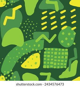 Vibrant Seamless Elegant Artistic Template Pattern. Light Repetitive Contemporary Simple Artwork, Seamless Card. Bright Endless Fashion Hand Drawn Scribble Cover