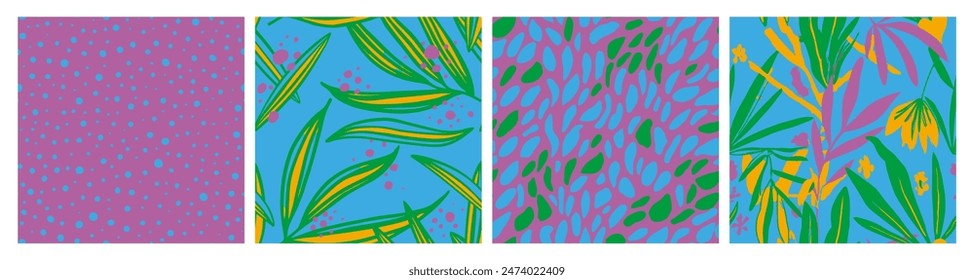 Vibrant Seamless Elegant Beach Template Wallpaper. Pink Endless Fashion Modern Illustration, Seamless Print. White Repeated Abstract Jungle Watercolor Vector. 