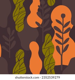 Vibrant Seamless Elegant Vintage Invitation Vector. White Endless Classic Modern Ornament, Seamless Art. Yellow Repetitive Color Foliage Surface Design. 