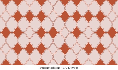 Vibrant seamless honeycomb texture with warm terracotta tones, ideal for backgrounds and modern design projects.