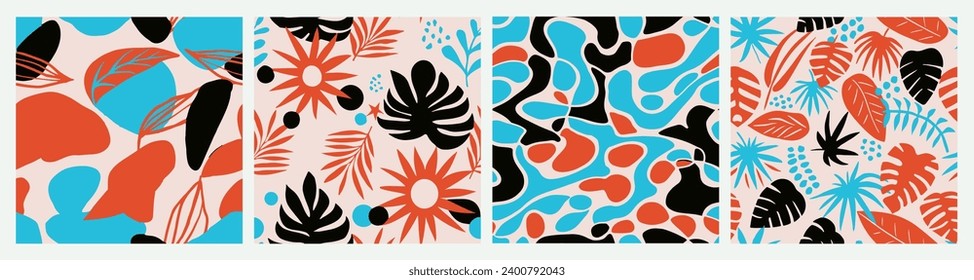 Vibrante fondo artístico de la superficie de la naturaleza sin foco. Colección de tela orgánica a color pastel continua y contemporánea con burbujas de flores, arte impecable. 