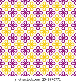 Vibrante patrón sin fisuras de Formas florales sobre un fondo blanco limpio. Diseño juguetón con Elementos coloridos. Grande para la moda, los textiles, la decoración casera, y la impresión. Ilustración vectorial de alta calidad