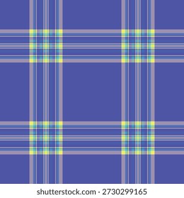 Patrón de cuadros sin costuras vibrantes en azul, amarillo y gris. Ideal para fondos, textiles, Diseño web o proyectos creativos que buscan una textura clásica y colorida.