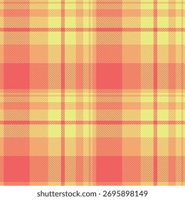 Lebendige, nahtlos karierte Muster in Gelb, Orange und Rot. Ideal für Hintergründe, Textilien und festliche Designs. Fügt Wärme und Textur. Vielseitiges Hintergrundelement.