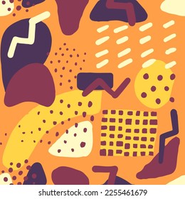 Vibrant Seamless Round Isolated Style Stripes. Vivid Repetitive Decoration Simple Scribble, Seamless Backdrop. Purple Continuous Doodle Beauty Illustration Texture