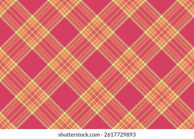 Vibrant seamless tartan pattern. Retro textile design featuring crossing lines and warm colors. Ideal for backgrounds, textures,  creative projects.