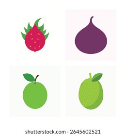 Levendige set van gesorteerd vers fruit op een schone witte achtergrond, ideaal voor food blogs, voeding inhoud, verpakking ontwerp, keuken posters, en gezonde levensstijl promoties