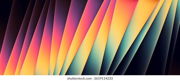 Néon diagonal nítida vibrante com gradiente luminoso em estilo VHS retro. Vibe futurista nostálgica e retrô inspirada por sonhos de synthwave. Retro neon paleta convida em viagem através da luz, cor e memória