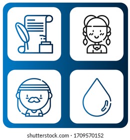 vibrant simple icons set. Contains such icons as Letter, Hippie, Blur, can be used for web, mobile and logo