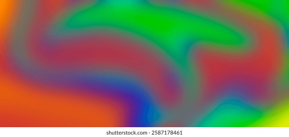 Vibrant, smooth, and blurry gradient mesh background with modern rainbow colors. High-quality, editable, soft, and premium vector template design.