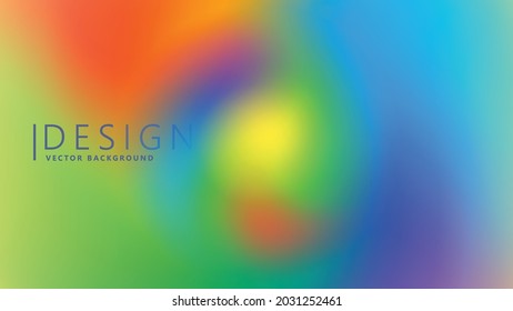 Vibrant smooth colorful blur gradient circle. rainbow colors vector background. Easy editable soft colored vector banner template.