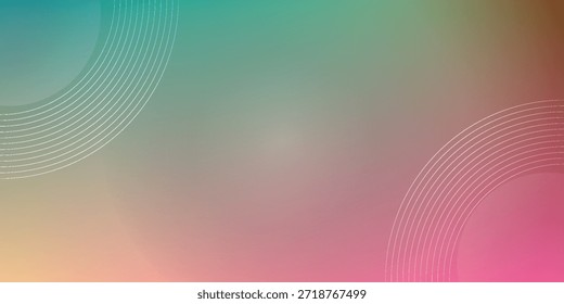 A vibrant and smooth gradient background transitioning from teal to pink, featuring subtle circular line patterns that add a touch of modern geometric design.