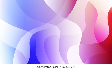 Vibrant And Smooth Gradient Soft Colors Wave Geometric Shape. For Cover Page, Poster, Banner Of Websites. Vector Illustration