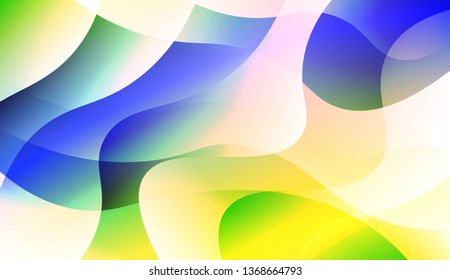 Vibrant And Smooth Gradient Soft Colors Wave Geometric Shape. For Cover Page, Poster, Banner Of Websites. Vector Illustration