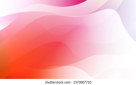 Vibrant And Smooth Gradient Soft Colors Wave Geometric Shape. For Cover Page, Poster, Banner Of Websites. Vector Illustration