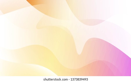 Vibrant And Smooth Gradient Soft Colors Wave Geometric Shape. For Cover Page, Poster, Banner Of Websites. Vector Illustration