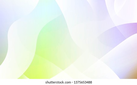 Vibrant And Smooth Gradient Soft Colors Wave Geometric Shape. For Cover Page, Poster, Banner Of Websites. Vector Illustration