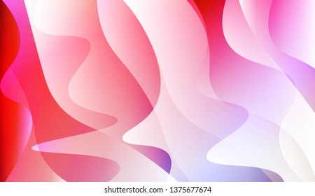 Vibrant And Smooth Gradient Soft Colors Wave Geometric Shape. For Cover Page, Poster, Banner Of Websites. Vector Illustration