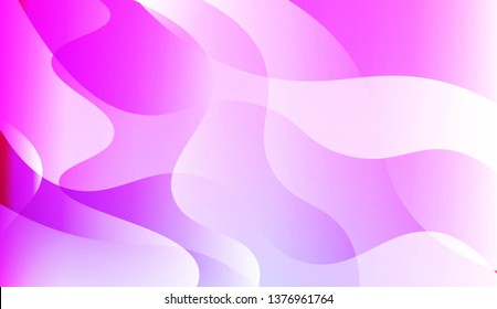 Vibrant And Smooth Gradient Soft Colors Wave Geometric Shape. For Cover Page, Poster, Banner Of Websites. Vector Illustration