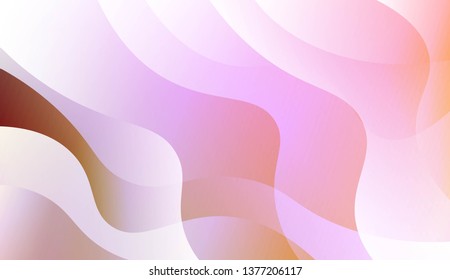 Vibrant And Smooth Gradient Soft Colors Wave Geometric Shape. For Cover Page, Poster, Banner Of Websites. Vector Illustration