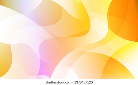 Vibrant And Smooth Gradient Soft Colors Wave Geometric Shape. For Cover Page, Poster, Banner Of Websites. Vector Illustration