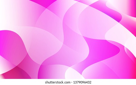 Vibrant And Smooth Gradient Soft Colors Wave Geometric Shape. For Cover Page, Poster, Banner Of Websites. Vector Illustration