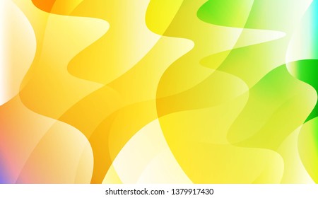 Vibrant And Smooth Gradient Soft Colors Wave Geometric Shape. For Cover Page, Poster, Banner Of Websites. Vector Illustration
