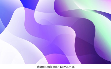 Vibrant And Smooth Gradient Soft Colors Wave Geometric Shape. For Cover Page, Poster, Banner Of Websites. Vector Illustration