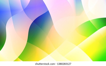 Vibrant And Smooth Gradient Soft Colors Wave Geometric Shape. For Cover Page, Poster, Banner Of Websites. Vector Illustration