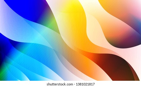 Vibrant And Smooth Gradient Soft Colors Wave Geometric Shape. For Cover Page, Poster, Banner Of Websites. Vector Illustration