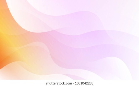 Vibrant And Smooth Gradient Soft Colors Wave Geometric Shape. For Cover Page, Poster, Banner Of Websites. Vector Illustration