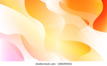 Vibrant And Smooth Gradient Soft Colors Wave Geometric Shape. For Cover Page, Poster, Banner Of Websites. Vector Illustration