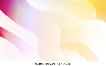 Vibrant And Smooth Gradient Soft Colors Wave Geometric Shape. For Cover Page, Poster, Banner Of Websites. Vector Illustration