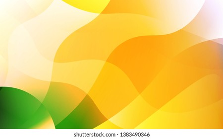 Vibrant And Smooth Gradient Soft Colors Wave Geometric Shape. For Cover Page, Poster, Banner Of Websites. Vector Illustration