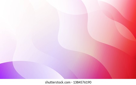 Vibrant And Smooth Gradient Soft Colors Wave Geometric Shape. For Cover Page, Poster, Banner Of Websites. Vector Illustration