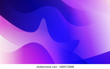 Vibrant And Smooth Gradient Soft Colors Wave Geometric Shape. Vector Illustration