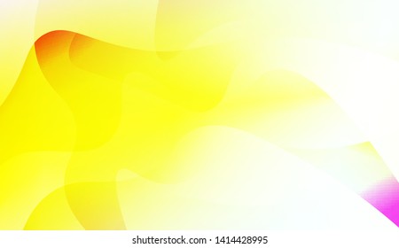 Vibrant And Smooth Gradient Soft Colors Wave Geometric Shape. Vector Illustration