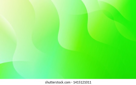 Vibrant And Smooth Gradient Soft Colors Wave Geometric Shape. Vector Illustration