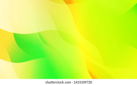 Vibrant And Smooth Gradient Soft Colors Wave Geometric Shape. Vector Illustration