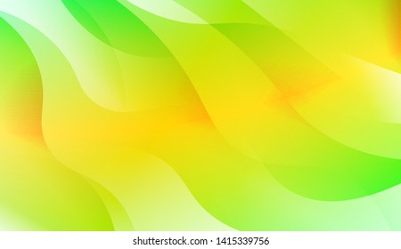 Vibrant And Smooth Gradient Soft Colors Wave Geometric Shape. Vector Illustration